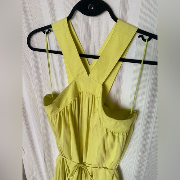 NATION PIMA COTTON CITRUS YELLOW MAXI DRESS - Picture 4 of 12